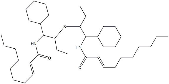 2-[[(2E)-2-Decenoyl]amino]ethyl(2-cyclohexylethyl) sulfide Struktur