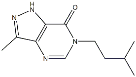 6-Isopentyl-3-methyl-1H-pyrazolo[4,3-d]pyrimidin-7(6H)-one Struktur