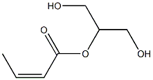 Glycerin 2-isocrotonate Struktur