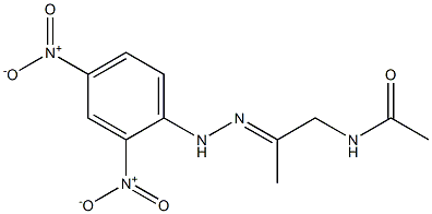 N-[2-[2-(2,4-Dinitrophenyl)hydrazono]propyl]acetamide Struktur