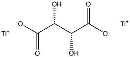 (2R,3R)-2,3-Dihydroxybutanedioic acid dithallium(I) salt Struktur