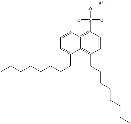 4,5-Dioctyl-1-naphthalenesulfonic acid potassium salt Struktur