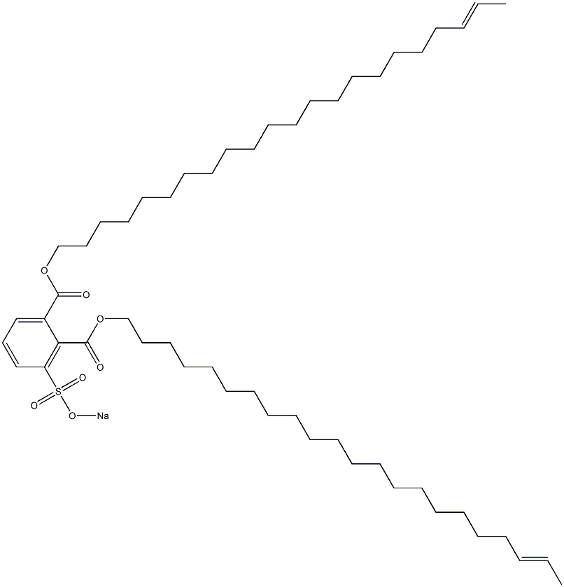 3-(Sodiosulfo)phthalic acid di(20-docosenyl) ester Struktur