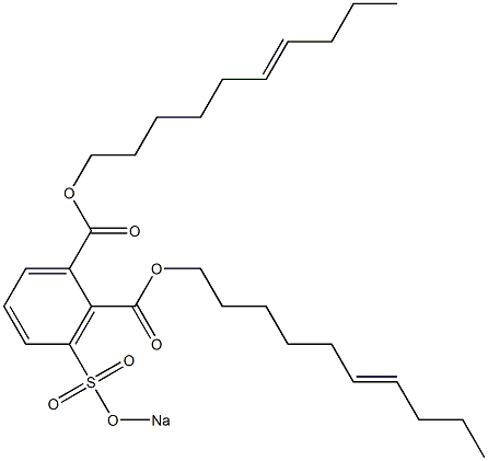 3-(Sodiosulfo)phthalic acid di(6-decenyl) ester Struktur