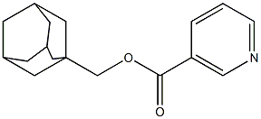 Nicotinic acid (1-adamantyl)methyl ester Struktur