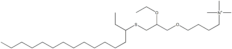 4-(3-Hexadecylthio-2-ethoxypropyloxy)-N,N,N-trimethylbutan-1-aminium Struktur