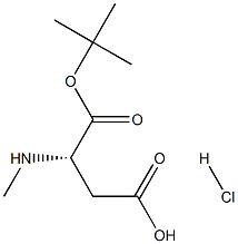 N-alpha-Methyl-L-aspartic acid -t-butyl ester hydrochloride Struktur