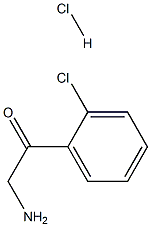 2-Amino-1-(2-chlorophenyl)ethanone hydrochloride Struktur