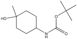 tert-butyl (1R,4R)-4-hydroxy-4-methylcyclohexylcarbamate Struktur