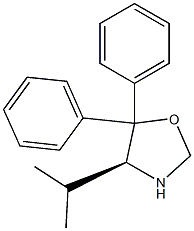 4-(S)-Isopropyl-5,5-diphenyloxazolidine Struktur