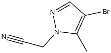 (4-Bromo-5-methyl-pyrazol-1-yl)-acetonitrile Struktur