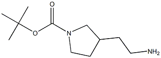 3-(2-Aminoethyl)pyrrolidine-1-carboxylicacidtertbutylester Struktur