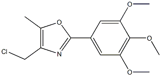 4-(Chloromethyl)-2-(3,4,5-trimethoxyphenyl)-5-methyloxazole Struktur