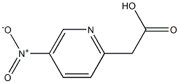 5-Nitropyridine-2-acetic acid Struktur