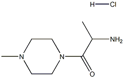 2-Amino-1-(4-methyl-1-piperazinyl)-1-propanonehydrochloride Struktur