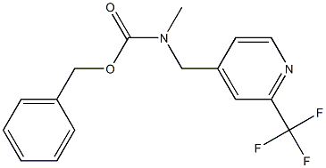 benzyl methyl((2-(trifluoromethyl)pyridin-4-yl)methyl)carbamate Struktur