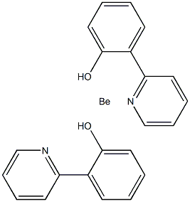 Bis[2-(2-hydroxyphenyl)-pyridine]beryllium Struktur