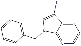 1-Benzyl-3-iodo-1H-pyrrolo[2,3-b]pyridine Struktur