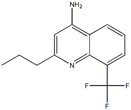 4-Amino-8-trifluoromethyl-2-propylquinoline Struktur