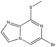 6-Bromo-8-methylsulfanyl-imidazo[1,2-a]pyrazine Struktur