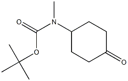 tert-butyl methyl(4-oxocyclohexyl)carbamate Struktur