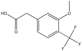 3-Methoxy-4-(trifluoromethyl)phenylacetic acid Struktur