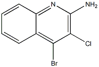 2-Amino-4-bromo-3-chloroquinoline Struktur