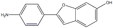 2-(4-aminophenyl)benzofuran-6-ol Struktur