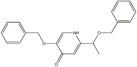 5-(benzyloxy)-2-(1-(benzyloxy)ethyl)pyridin-4(1H)-one Struktur