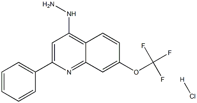 4-Hydrazino-2-phenyl-7-trifluoromethoxyquinoline Hydrochloride Struktur