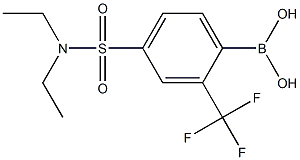 4-(N,N-Diethylsulfamoyl)-2-trifluoromethylphenylboronic acid Struktur