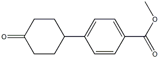 methyl 4-(4-oxocyclohexyl)benzoate Struktur