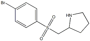 2-(4-Bromo-benzenesulfonylmethyl)-pyrrolidine Struktur