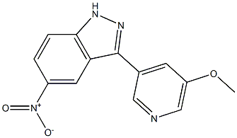 3-(5-methoxypyridin-3-yl)-5-nitro-1H-indazole Struktur