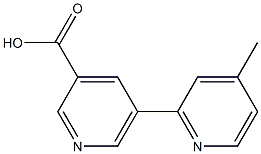 5-(4-methylpyridin-2-yl)pyridine-3-carboxylic acid Struktur