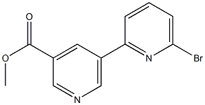 methyl 5-(6-bromopyridin-2-yl)pyridine-3-carboxylate Struktur