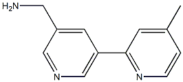 (5-(4-methylpyridin-2-yl)pyridin-3-yl)methanamine Struktur