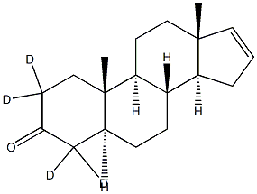 16-(5a)-Androsten-3-one-2,2,4,4-d4 Struktur