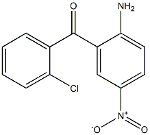 2-Amino-2-chloro-5-nitrobenzophenone Struktur