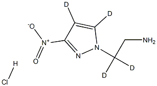 1-(2-Aminoethyl)-3-nitro-1H-pyrazole-d4 Hydrochloride Struktur