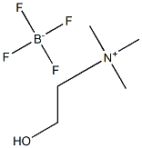 2-hydroxy-N,N,N-trimethylethanaminium tetrafluoroborate Struktur