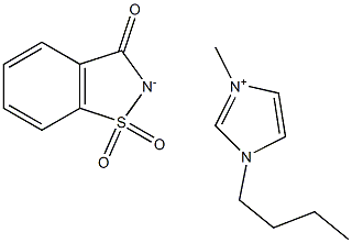 1-butyl-3-methylimidazolium saccharinate Struktur