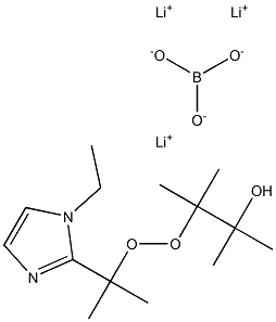 Lithium 1-ethyl imidazole-2-isopropoxy pinacol borate Struktur