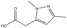 1,3-Dimethyl-1H-pyrazole-5-acetic acid Struktur