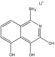 Lithium trihydroxy(isoquinolin-1-yl)borate Struktur