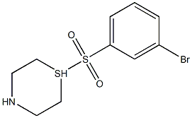 1-[(3-Bromobenzene)sulfonyl]thiomorpholine Struktur