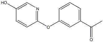 1-(3-(5-hydroxypyridin-2-yloxy)phenyl)ethanone Struktur