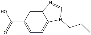 1-Propyl-1H-benzoimidazole-5-carboxylic acid Struktur