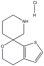 4',5'-dihydrospiro[piperidine-3,7'-thieno[2,3-c]pyran] hydrochloride Struktur