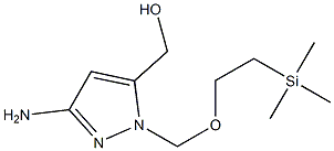 (3-aMino-1-((2-(triMethylsilyl)ethoxy)Methyl)-1H-pyrazol-5-yl)Methanol Struktur